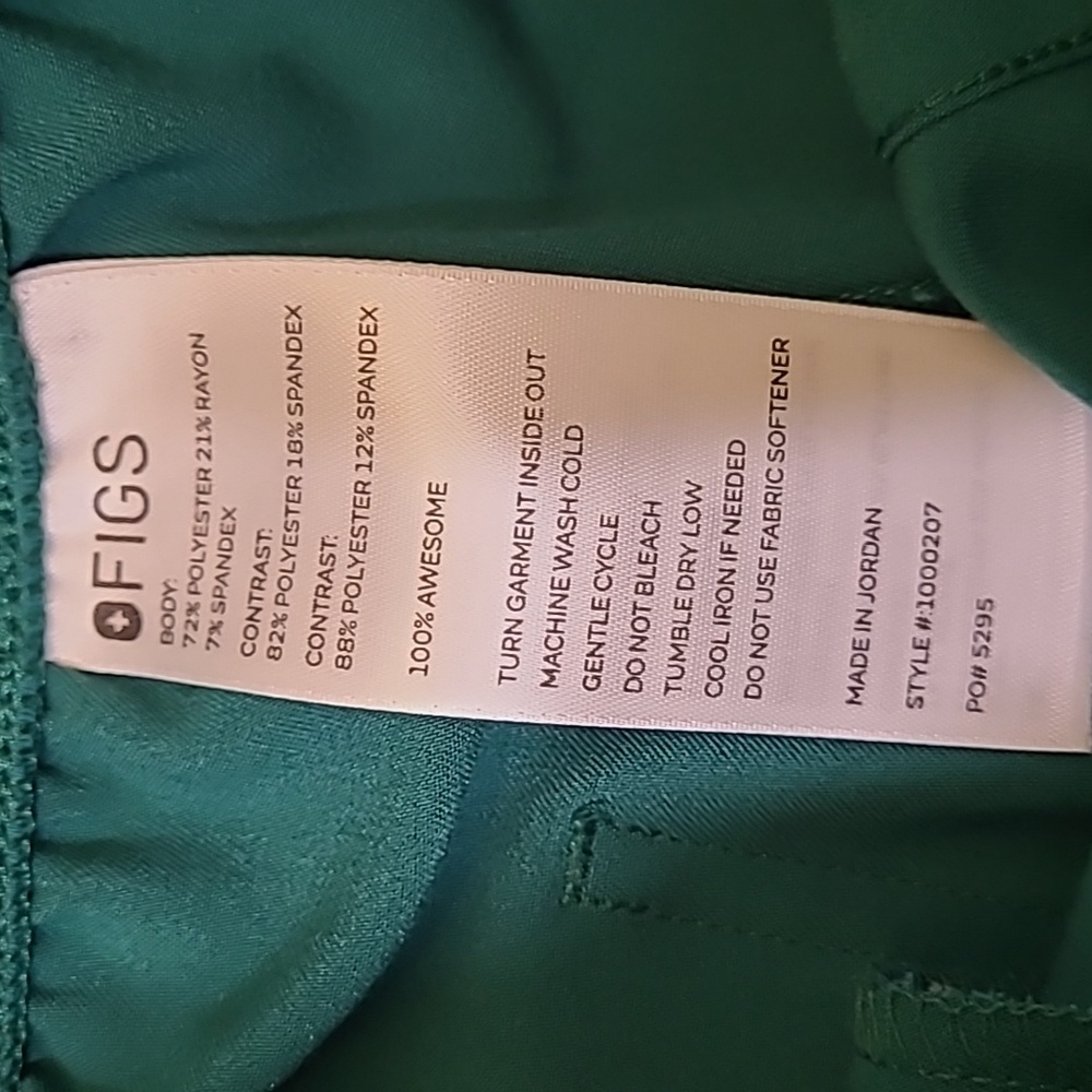 Figs Teal Women's Pants used good condition zise L. - Picture 2 of 16